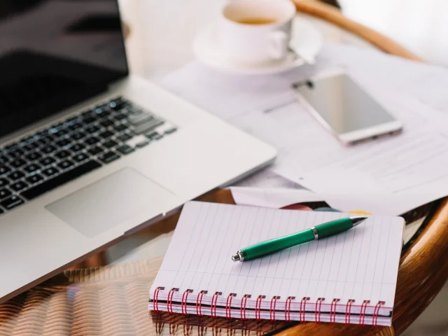 Stilleven zakelijke elementen coffeeshop