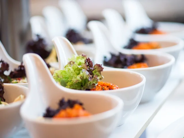 Cuillère apéritive de traiteur